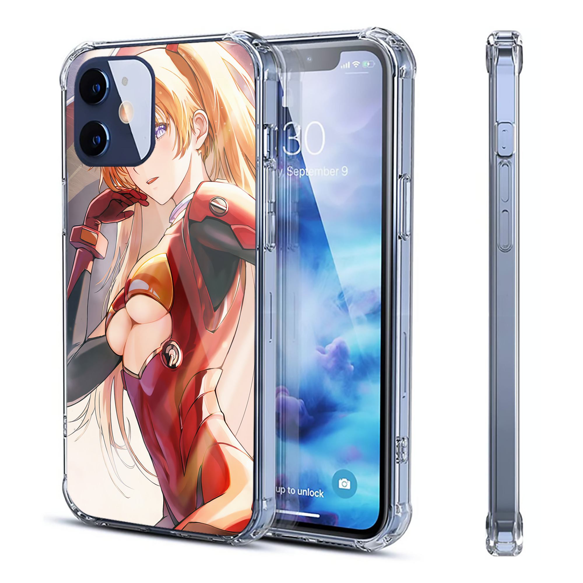 （画像用） EVA 新世紀エヴァンゲリオン 【iPhone 12シリーズ対応】透明スマホケース（クリアソフトケース）
